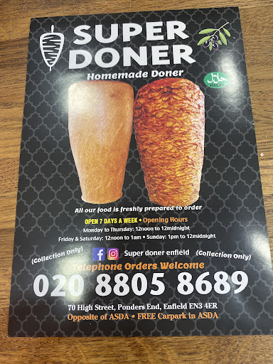 Photo of Super Doner - 70 High St, Ponders End, Enfield EN3 4ER